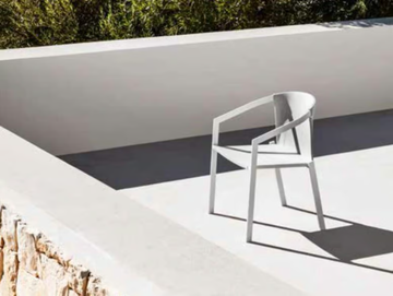 PUSH - Dining armchair with aluminum backrest by MY YOUR - view 2